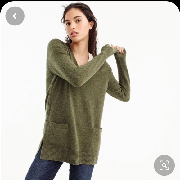 NWT J. Crew Front Pocket Tunic Sweater - Picture 7 of 8
